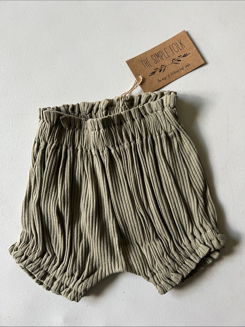 NWT The Simple Folk Eden Short Sage